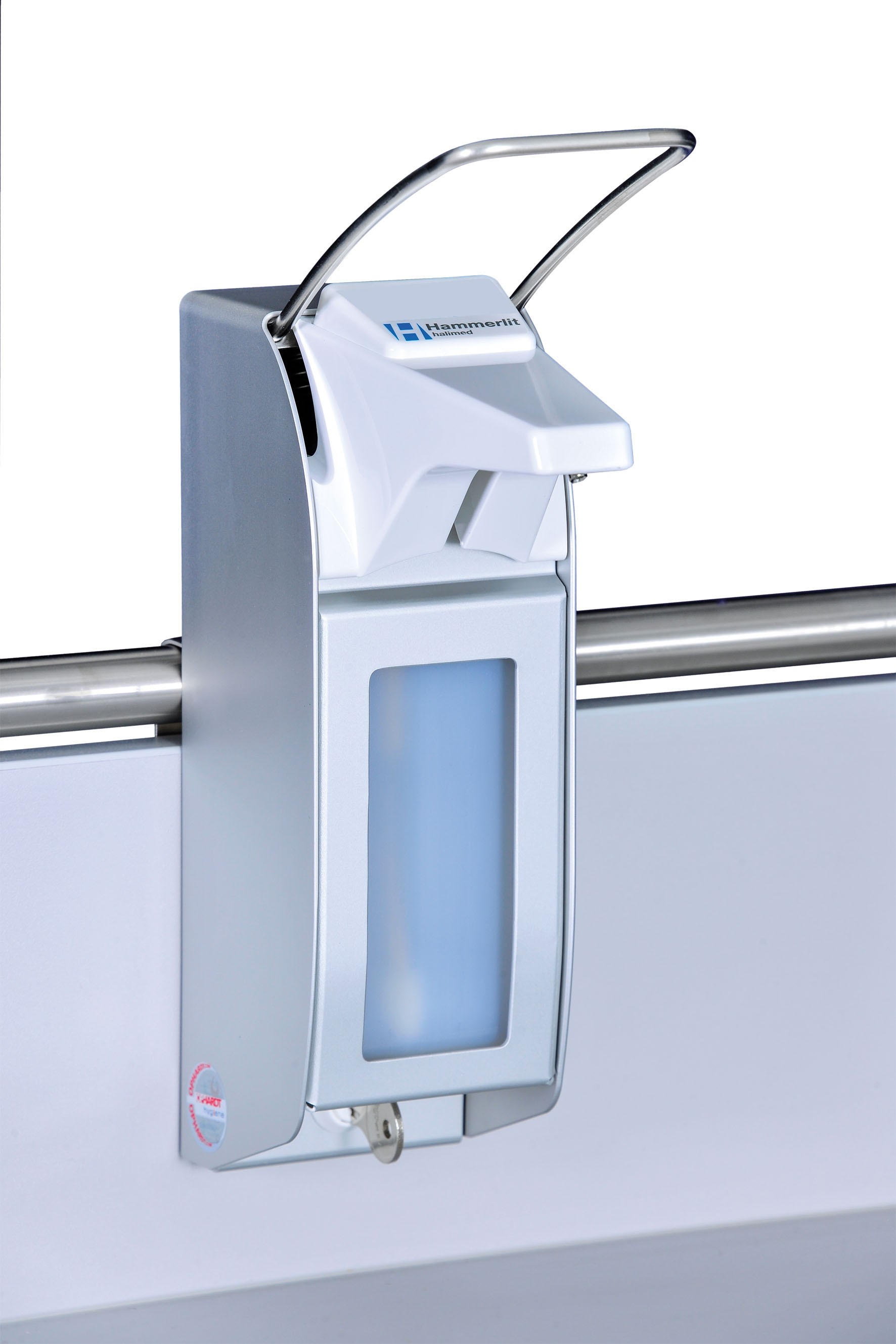 Halimedspender 500 ml, für Etagenwagen, mit Zählwerk und