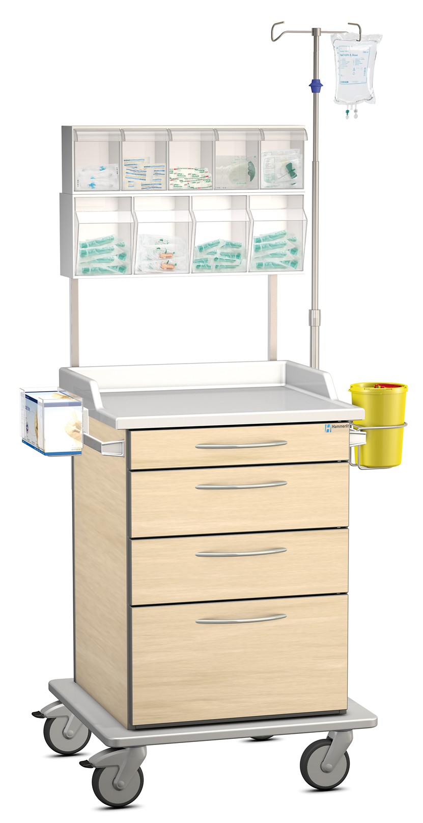 Infusionswagen mit Zubehör