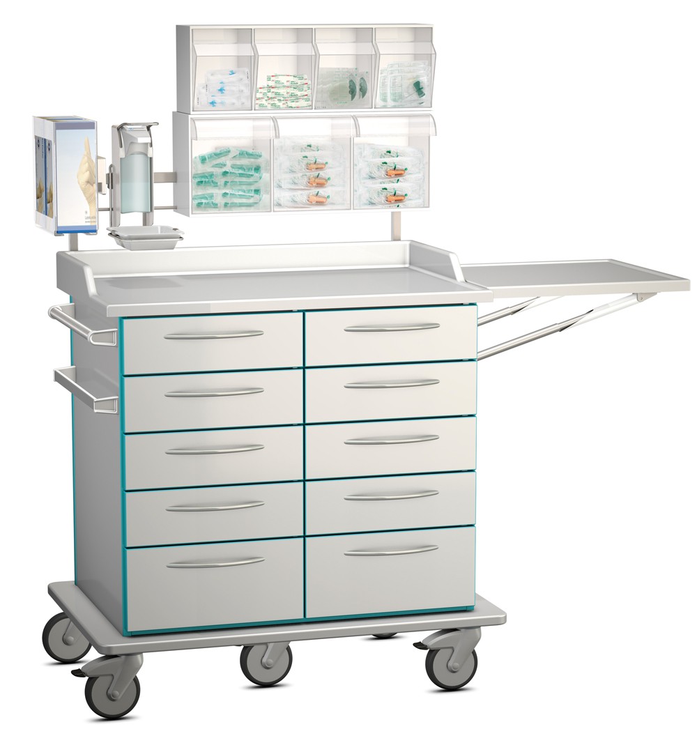 Endoskopiewagen mit Zubehör