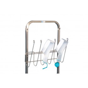 Urinflaschenhalter für Hakenwagen u. Wandhakenschiene