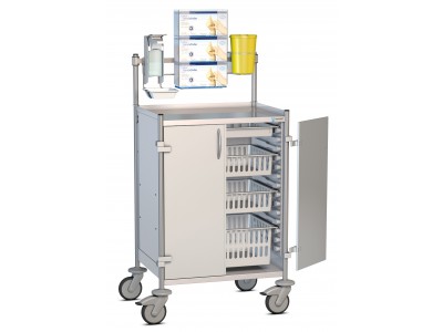 ISO Tray Cart - 1 Row 12 HE for trays  600x400 mm