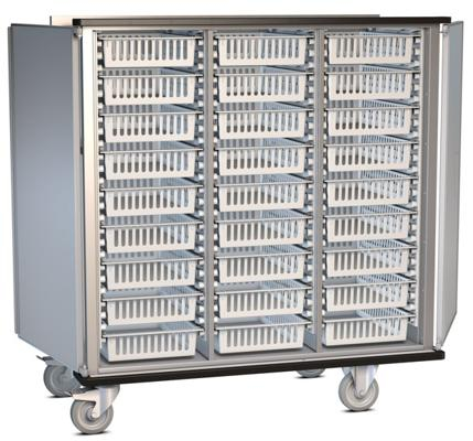 Modul-Schrankwagen offen mit Modulen